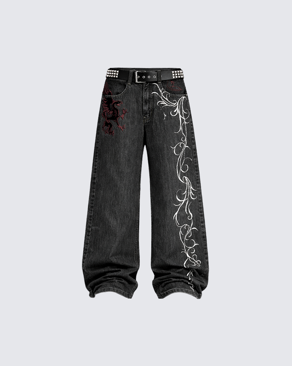 KIIKIO Graffiti Bleached Denim Jacket Streetwear Distressed Punk Outerwear