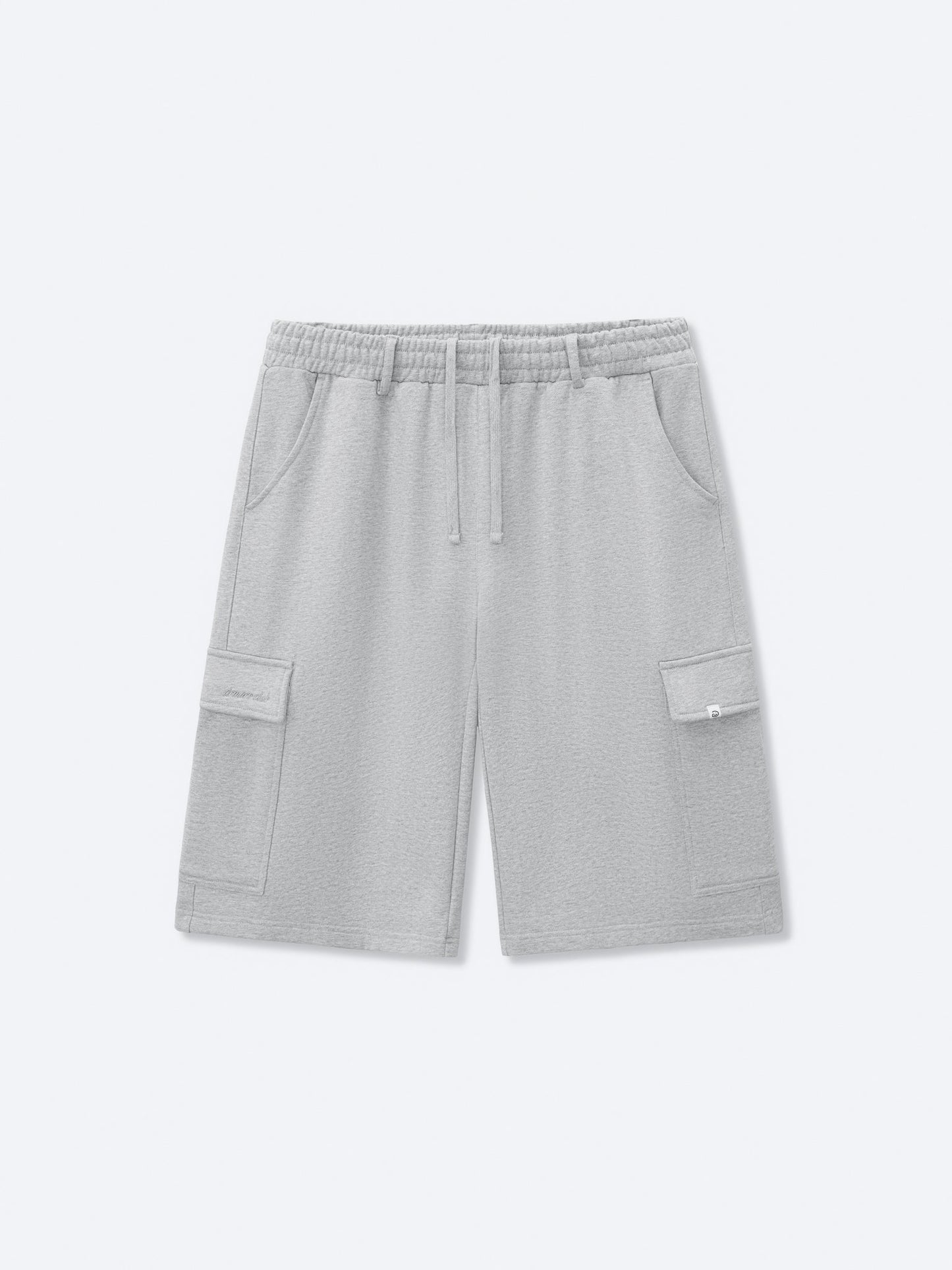 CARGO SWEAT SHORTS - DARK HEATHER GREY
