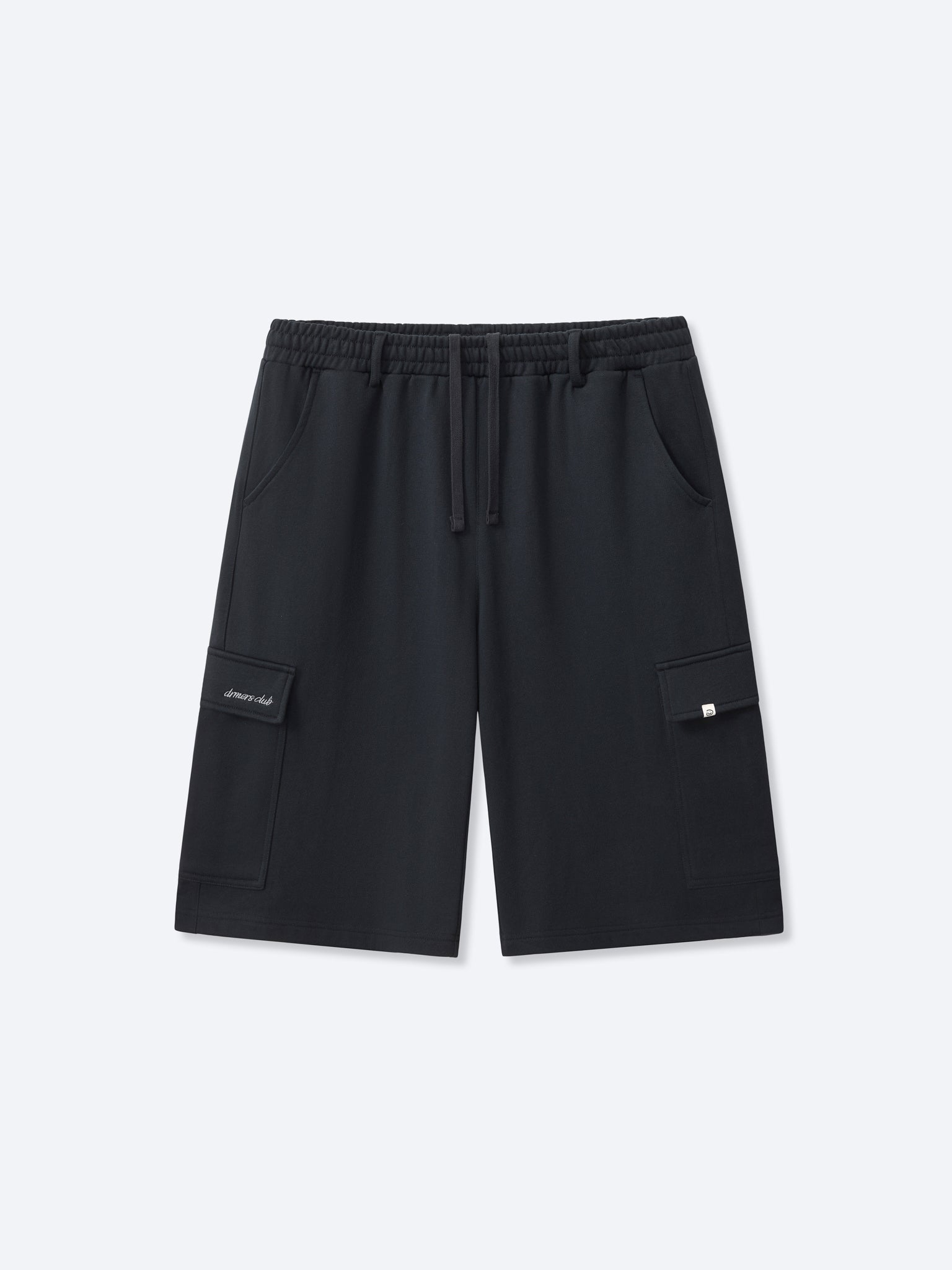 CARGO SWEAT SHORTS - BLACK