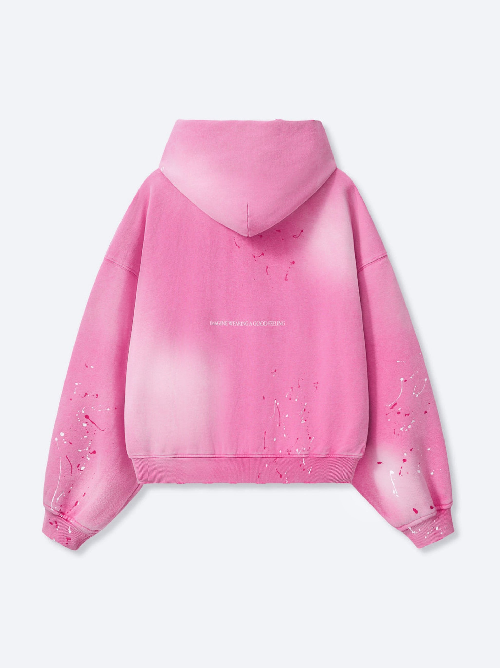 FOLLOW UR DRMS ZIP UP - VINTAGE PINK