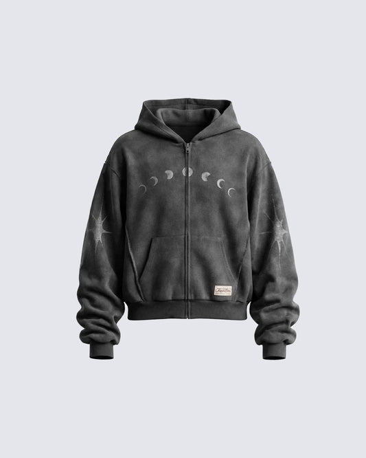 Unicorn Street Hoodie Dark Grey