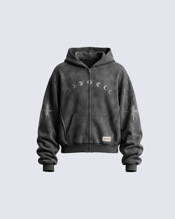 Unicorn Street Hoodie Dark Grey