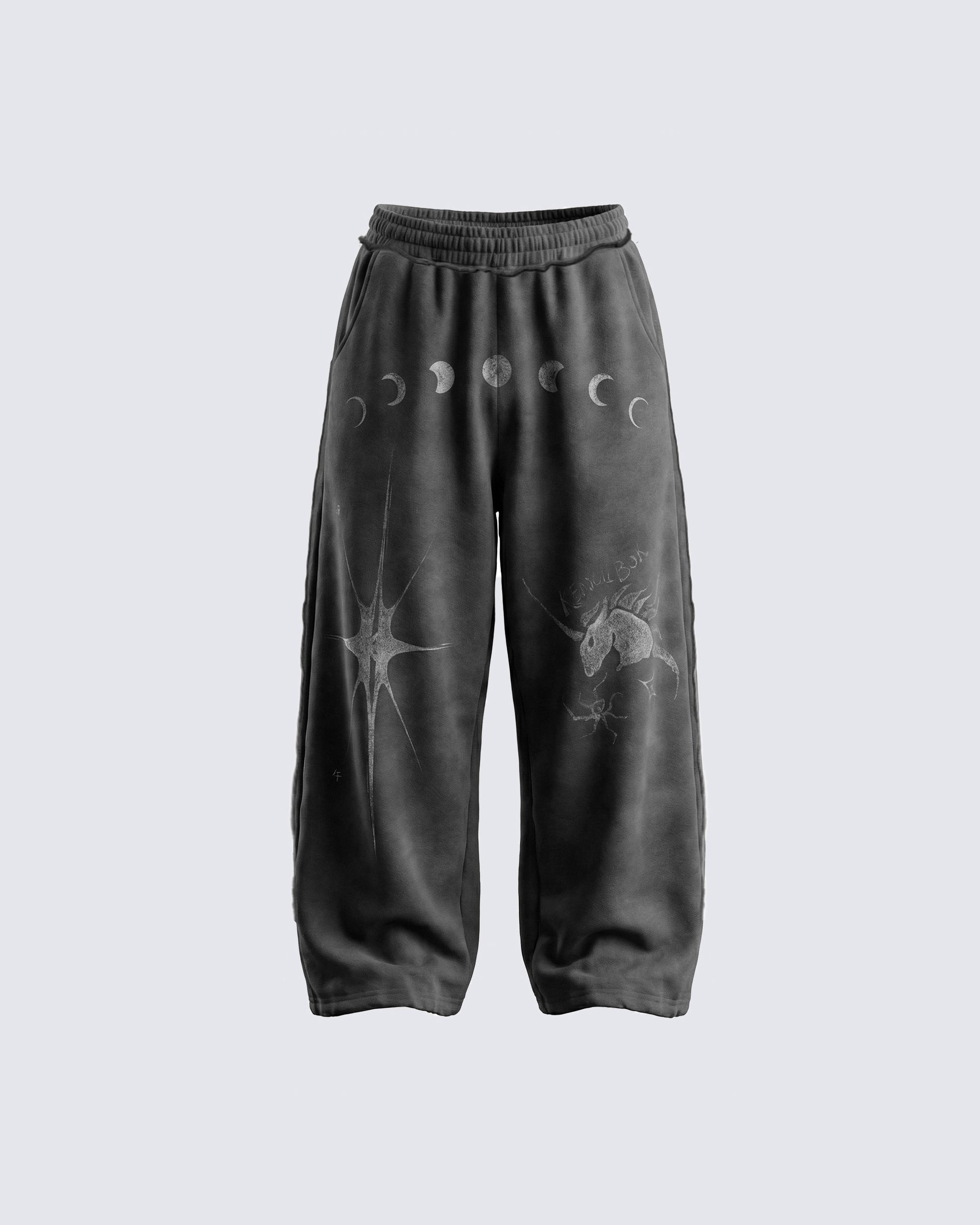 Unicorn Street Sweatpants Dark Grey