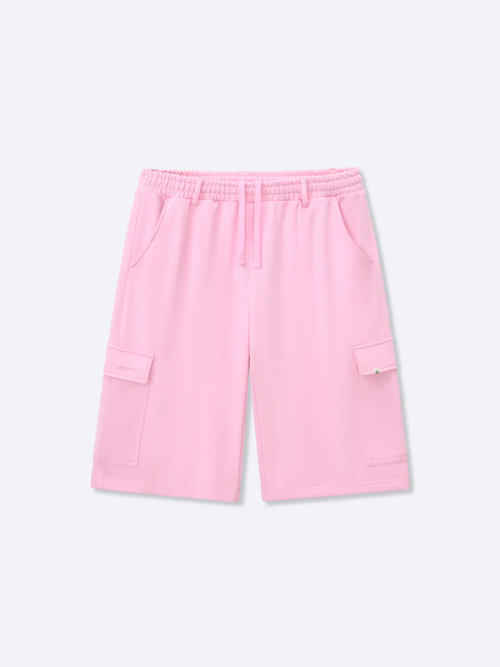 CARGO SWEAT SHORTS - LIGHT PINK