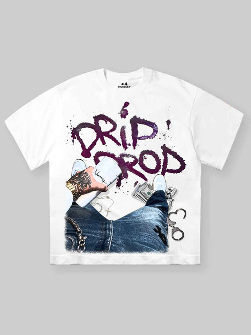 NOISSEY Drip Drop Hustle Art Oversized T-Shirt