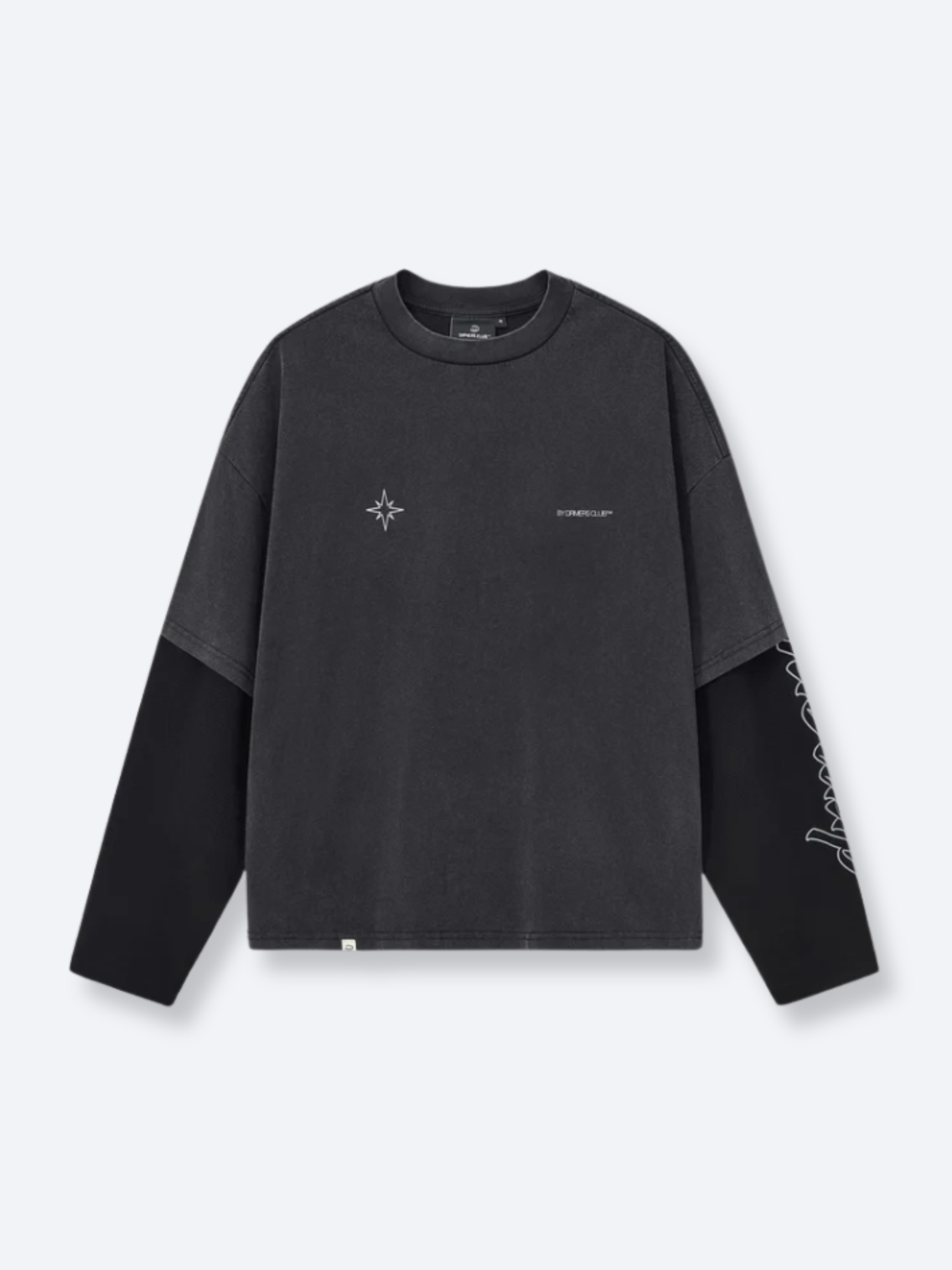 POLARIS LAYERED TEE - VINTAGE BLACK