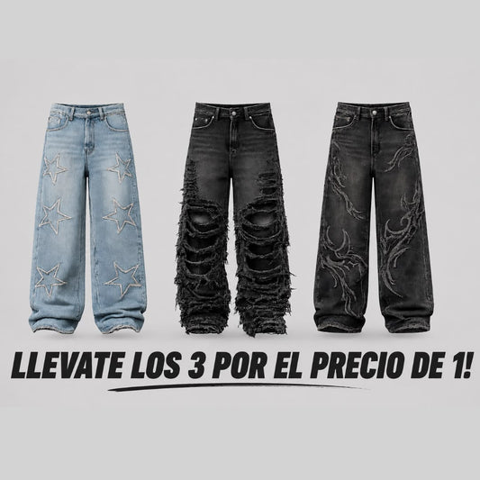 3x1 en Baggy Jeans - ¡Pagá 1 y Llevate los 3!